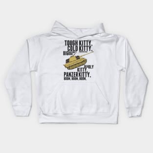 Tough Kitty Cold Kitty - Tiger II Kids Hoodie